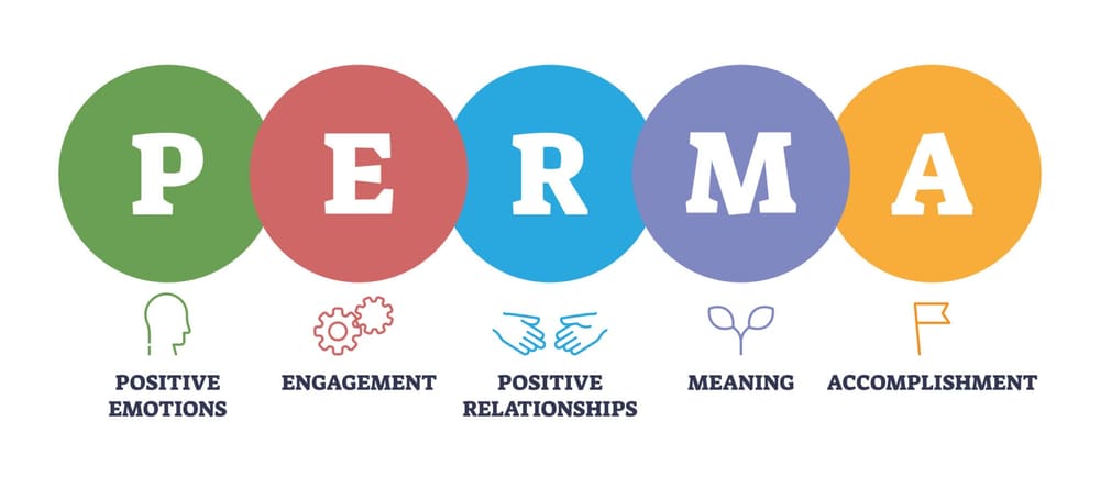 The PERMA framework: Positive Emotions, Engagement, Positive Relationships, Meaning, and Accomplishment